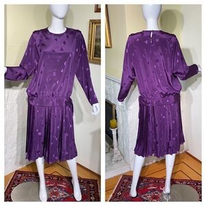 80’s Vintage ORITE Pleated Dress